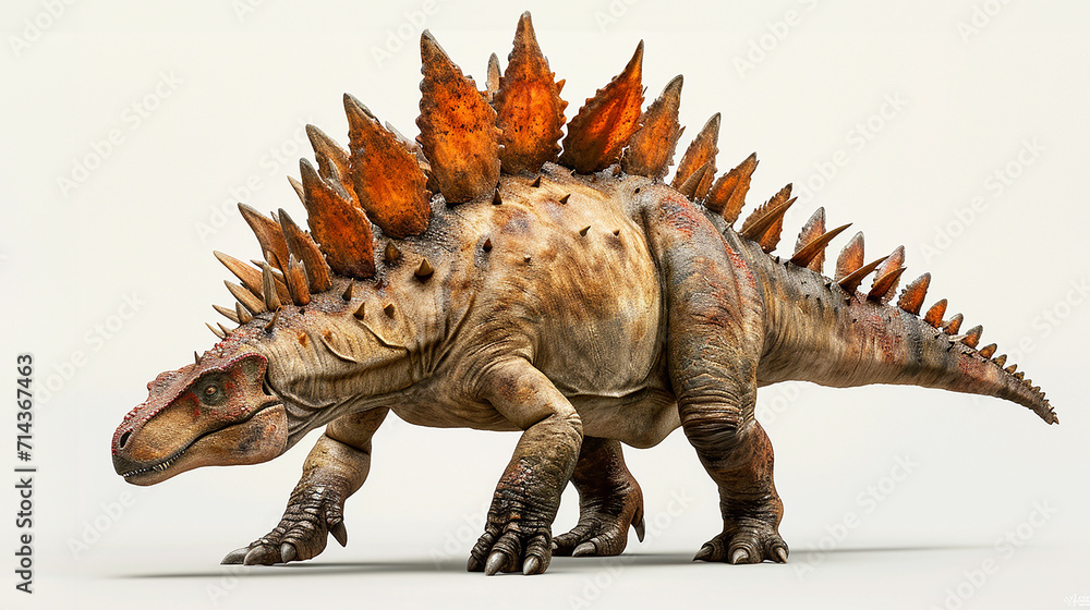 Fototapeta premium ステゴサウルスのイメージ - image of Stegosaurus - No4-6 Generative AI