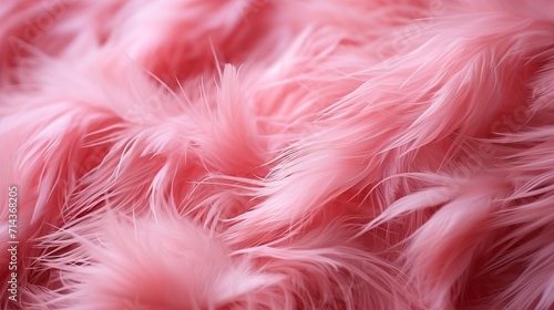 Trendy pink feather texture close up abstract macro fluffy feather background