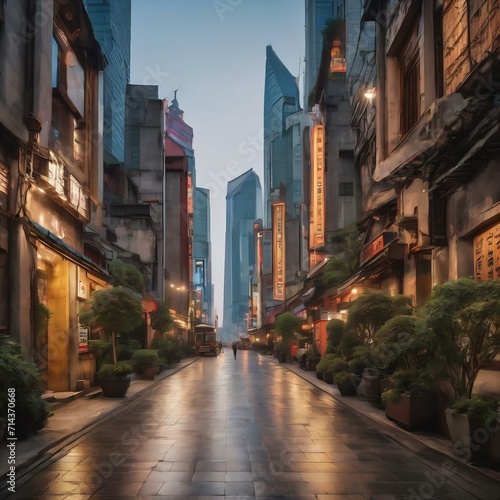 Cement street financial downtown shanghai travel © Wix