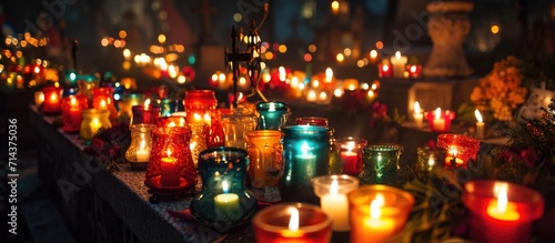 Poland's All Saints Day with vibrant cemetery candles.