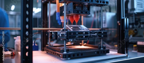 Individual operating 3D printer for powdered object.