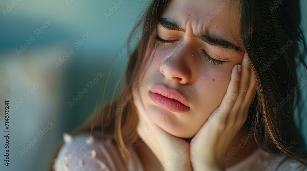 Young woman suffering from itching on her skin and scratching an itchy place. Allergic reaction to insect bites, dermatitis, food, drugs. Health care concept. Allergy rash Young woman suffering from itching on her skin and scratching an itchy place. Allergic reaction to insect bites, dermatitis, food, drugs. Health care concept. Allergy rash