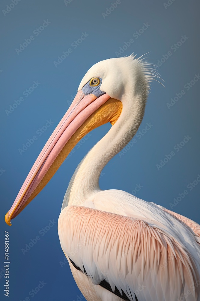 Great White Pelican in nature , Pelecanus onocrotalus Great White Pelican in nature , Pelecanus onocrotalus