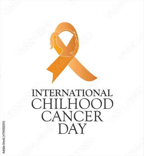 International Child Cancer day is observed every year on February 15, to raise awareness, and to express support for children and adolescents with cancer Vector illustration