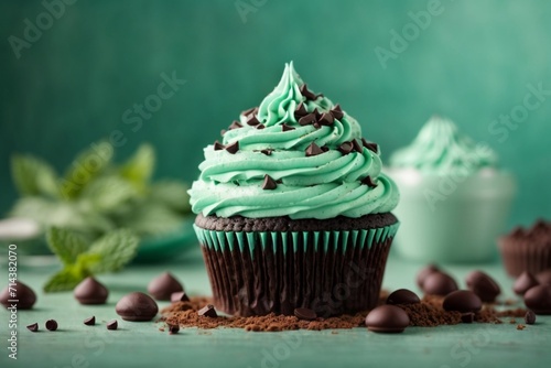 Mint Chocolate Cupcake