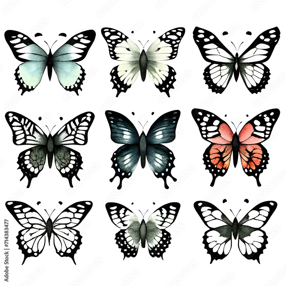 collection of butterflies collection of butterflies