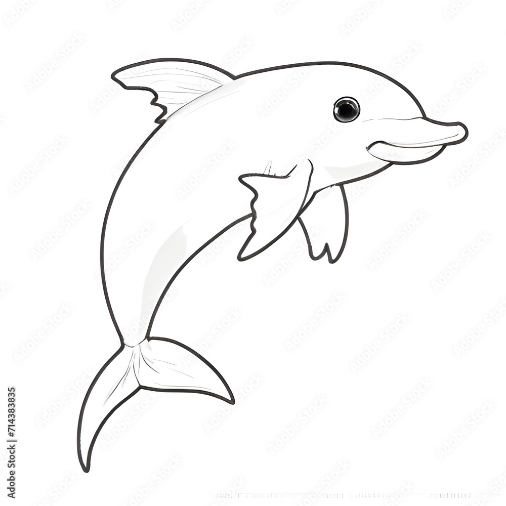 dolphin isolated on white background dolphin isolated on white background