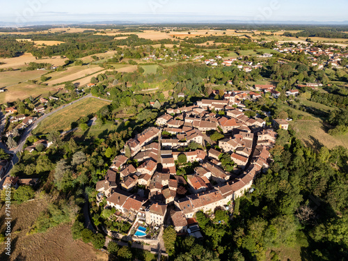 Aerial View - Perouges, France photo