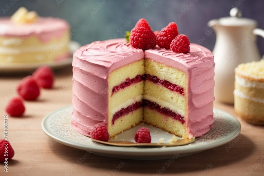 raspberry cheesecake with raspberry (Princess Cake) raspberry cheesecake with raspberry (Princess Cake)