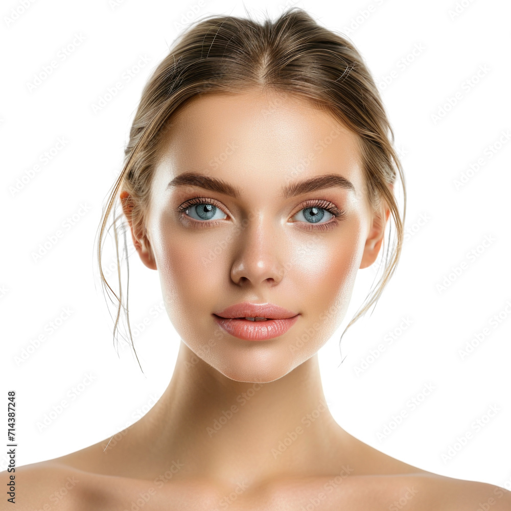 Obraz premium beauty female model in transparent background