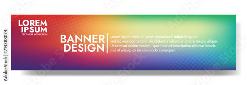 Abstract banner colorful with a unique wavy design. It is ideal for creating eye catching headers, promotional banners, and graphic elements with a modern and dynamic look.