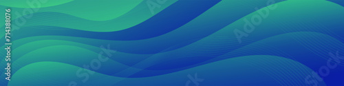 Abstract green blue banner color with a unique wavy design. It is ideal for creating eye catching headers, promotional banners, and graphic elements with a modern and dynamic look.