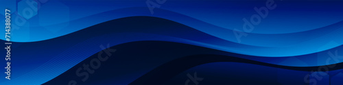 Abstract dark blue banner color with a unique wavy design. It is ideal for creating eye catching headers, promotional banners, and graphic elements with a modern and dynamic look.