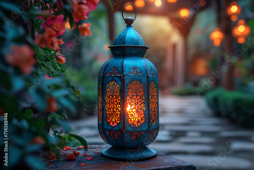 Arabic lantern of Ramadan celebration 