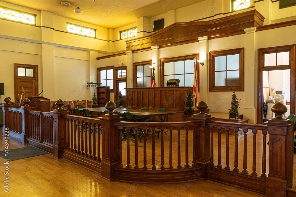 Interior Of The Historic Citrus County Courthouse A Filming Location
