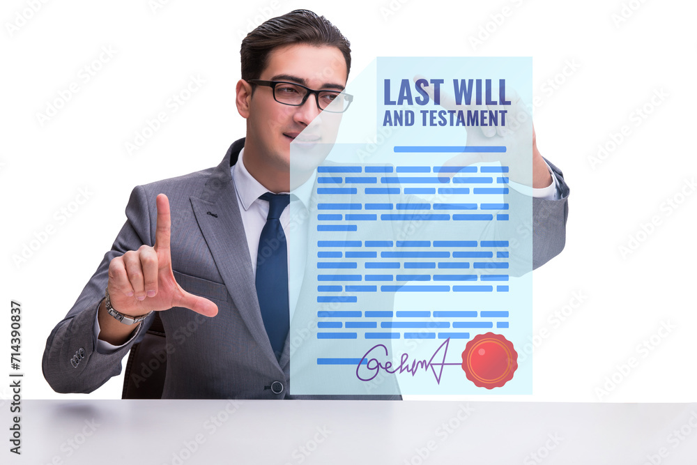 Last will and testament legal concept Last will and testament legal concept