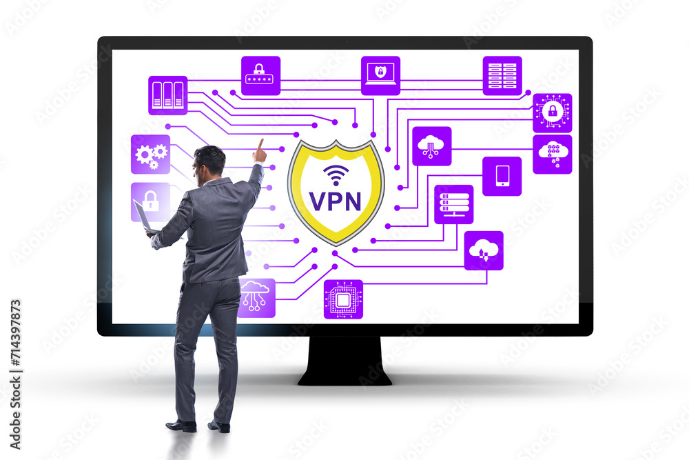 Virtual private network VPN cyber concept Virtual private network VPN cyber concept