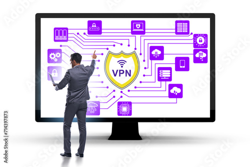 Virtual private network VPN cyber concept