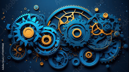 background with gears
