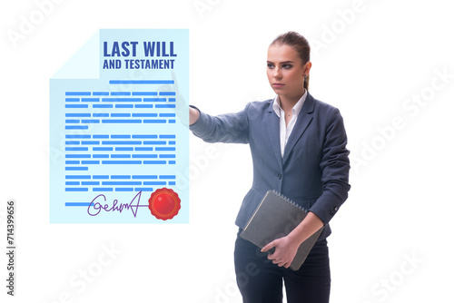 Last will and testament legal concept © Elnur