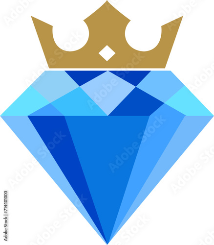 Icon of a diamond with a crown photo