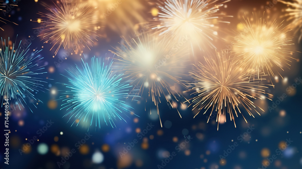 Abstract new year background with fireworks Abstract new year background with fireworks