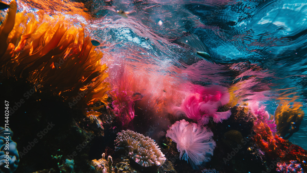 A Colorful Underwater Scene Captured by National Geographic
