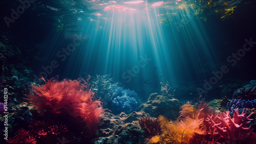 A Colorful Underwater Scene Captured by National Geographic photo