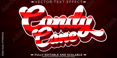 Candy text effect, editable sugar and sweet text style