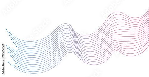 Abstract wavy lines background