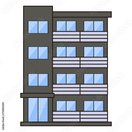 マンションのイラスト