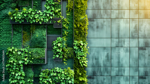 Living with Nature. Eco-Friendly Building and Sustainable Urban Design for an Environmentally Conscious City. Green Architecture and Urban Ecology with Nature  Beauty building  green environment.