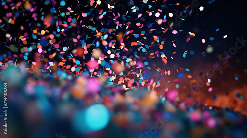 Bright colorful confetti background