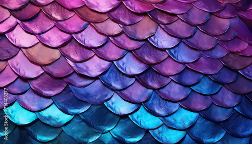 Reptile or mermaid scales in neon color ,spring concept