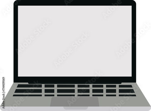 Black and gray laptop icon