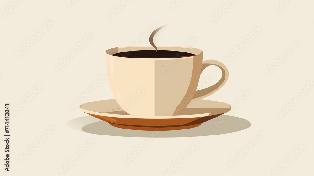 a cup of coffee on a saucer with a saucer in the shape of a heart and a spoon in the shape of a heart on a white background. a cup of coffee on a saucer with a saucer in the shape of a heart and a spoon in the shape of a heart on a white background.