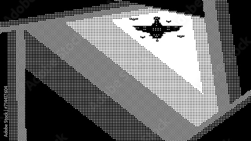 Quadro su tela imperial space fleet exiting warp space