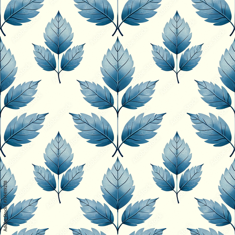 Seamless Leaf Pattern, AI generated Seamless Leaf Pattern, AI generated