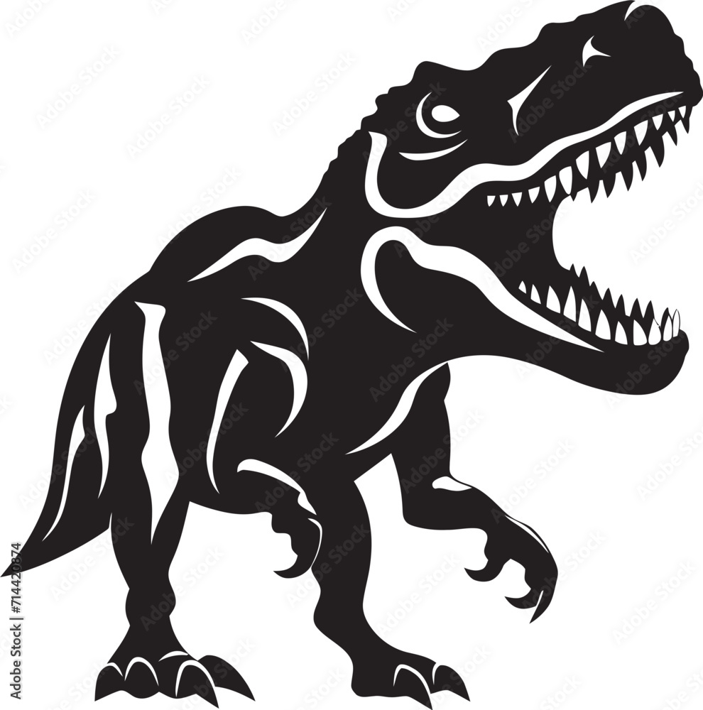 Obraz premium Modern Majesty: T-Rex Logo Design for a Timeless Impact