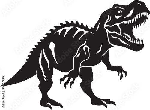 Stealthy T-Rex Vector: Iconic Logo for a Powerful Presence © ROHIT