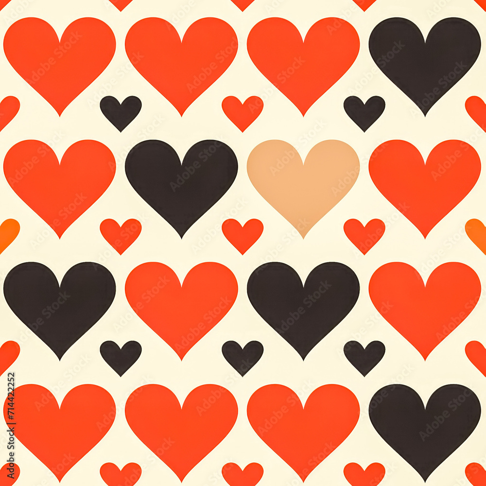Heart Valentine's Pattern, AI designed Heart Valentine's Pattern, AI designed