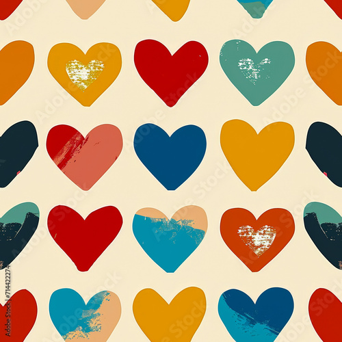Heart Valentine's Pattern, AI designed