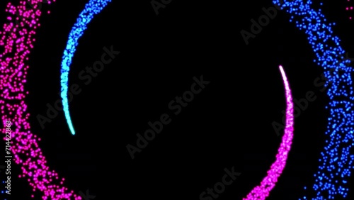 Purple and Blue neon color twirl background animation