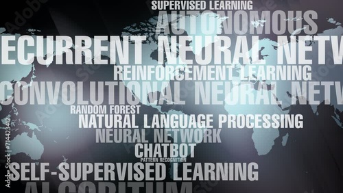 Autonomous artificial intelligence exploring world map with deep learning chatbots neural networks and natural language processing for object recognition, predictive modeling, and knowledge graphs