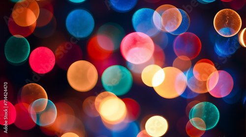 colorful bokeh background red bronze blue bright christmas lights blurred