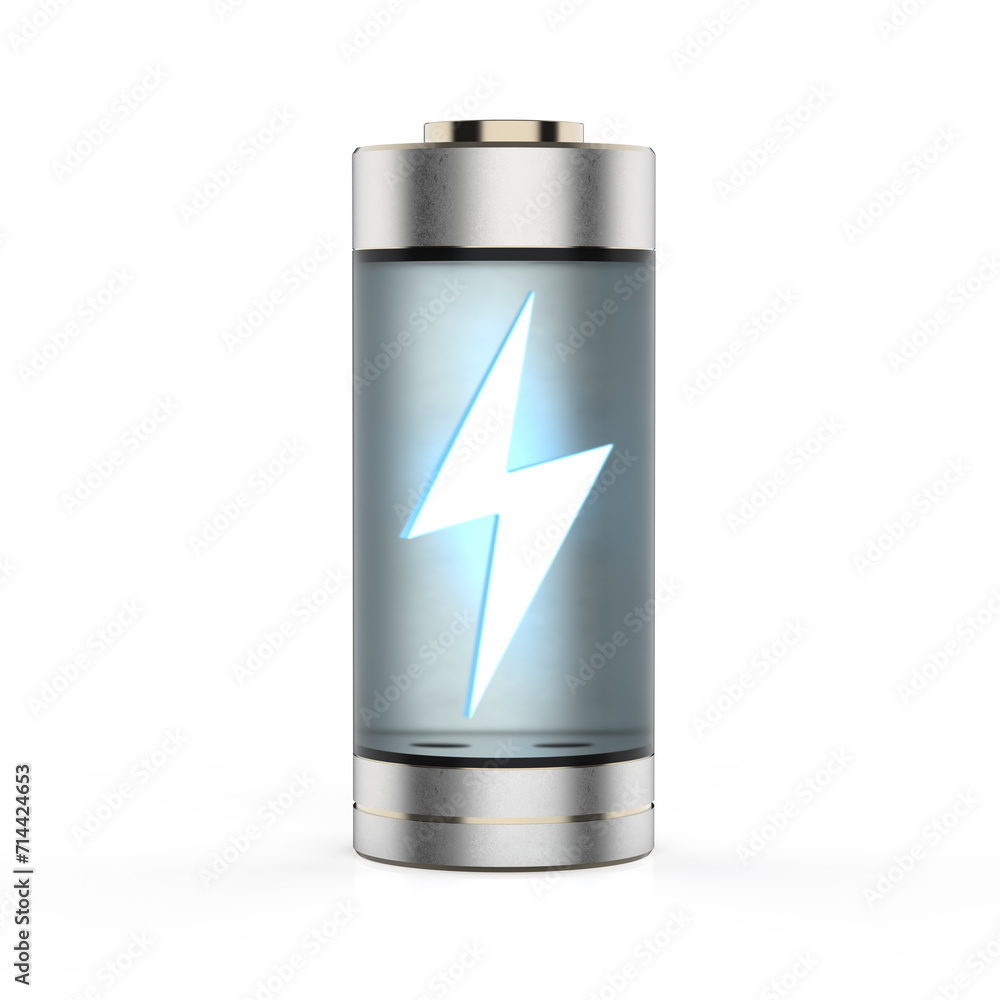 Rechargeable batteries isolated on white background Rechargeable batteries isolated on white background