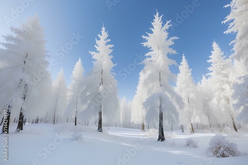Winter forest in the snow © GIOVANNA
