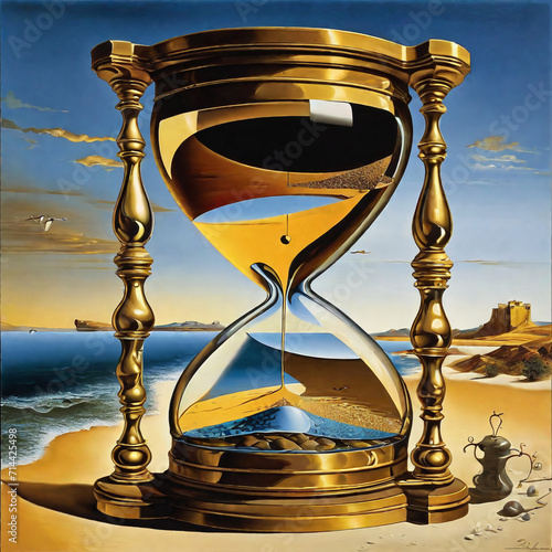 Hourglass (surreal) 모래시계(초현실적) Generative AI