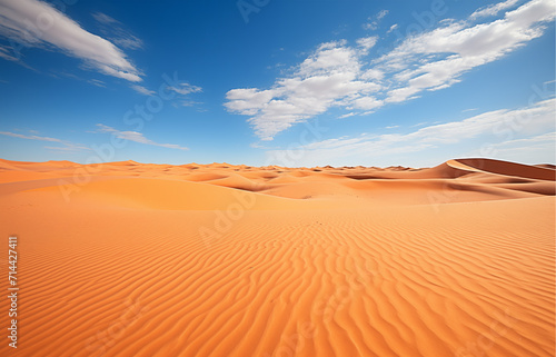 Beautiful Sahara Desert landscape landscape, wallpaper, background, Generative AI 