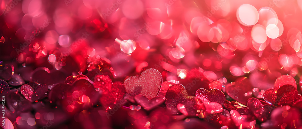 Vibrant hearts of magenta, pink, and red bloom upon a light-filled surface, evoking feelings of love and beauty amidst the natural outdoor setting Vibrant hearts of magenta, pink, and red bloom upon a light-filled surface, evoking feelings of love and beauty amidst the natural outdoor setting